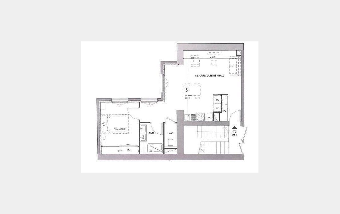 Annonces ALBIGNY : Appartement | LYON (69005) | 45 m2 | 273 000 € 