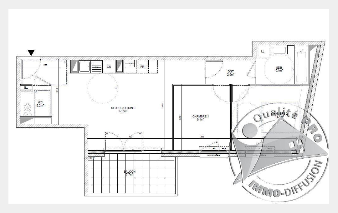 Annonces ALBIGNY : Apartment | ECULLY (69130) | 58 m2 | 314 000 € 