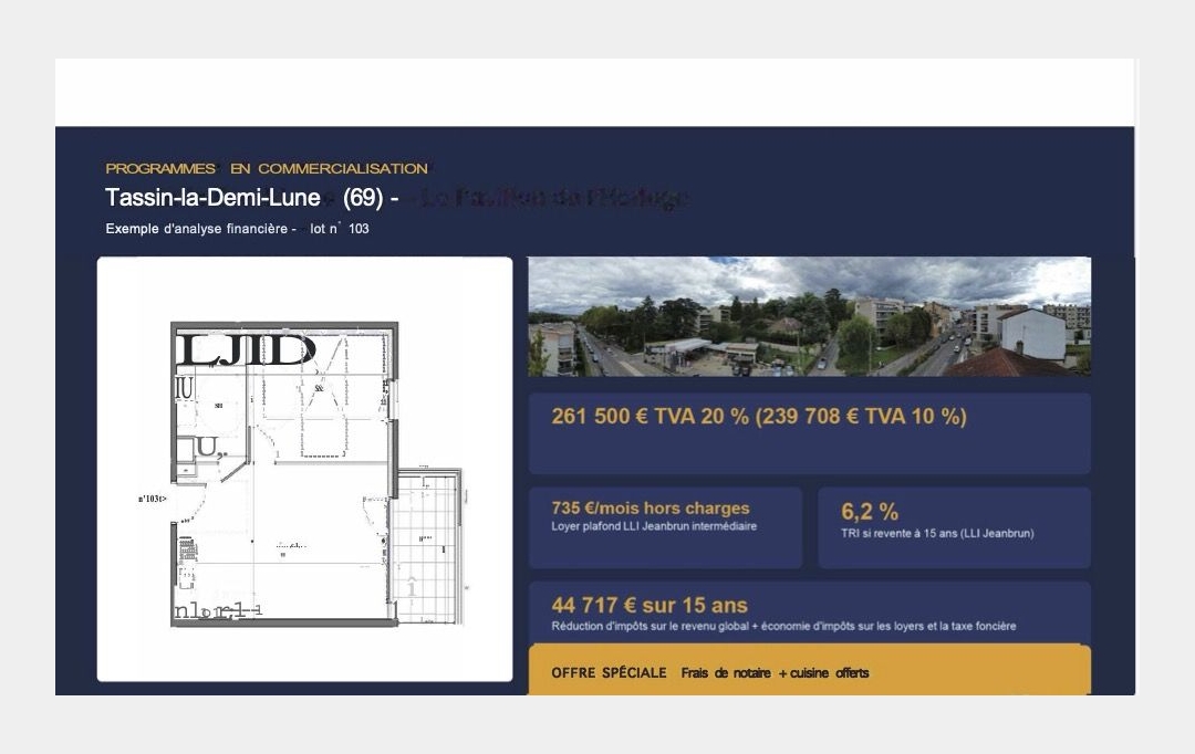 Annonces ALBIGNY : Appartement | TASSIN-LA-DEMI-LUNE (69160) | 42 m2 | 239 708 &euro; 