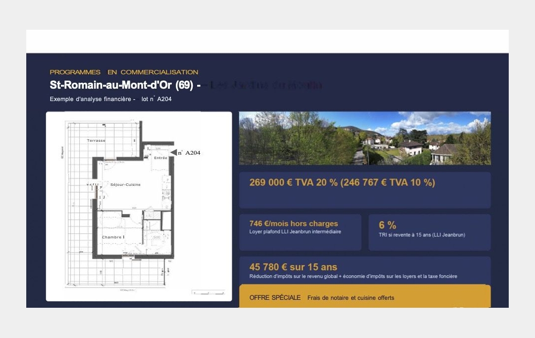 Annonces ALBIGNY : Appartement | SAINT-ROMAIN-AU-MONT-D'OR (69270) | 41 m2 | 246 767 &euro; 
