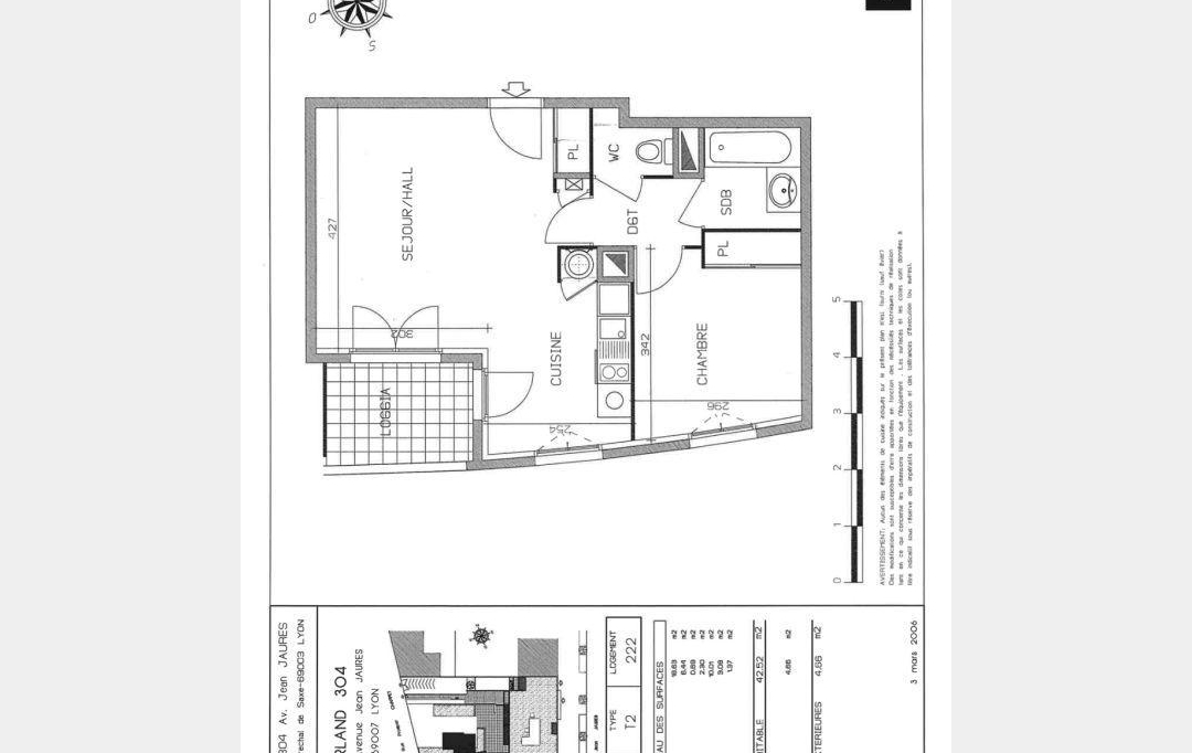 Annonces ALBIGNY : Autres | LYON (69007) | 43 m2 | 250 000 &euro; 
